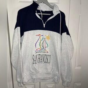 Magic Navy and White Sweatshirt